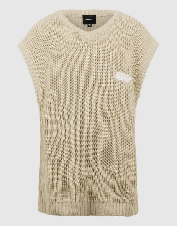 Gestrickter Spencer Beige SHOEBY BOYS