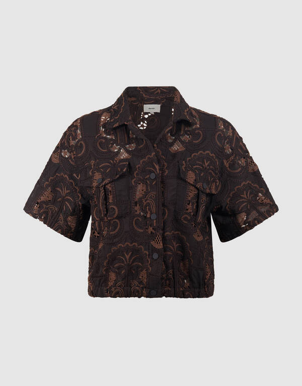 Stickbluse Dunkelbraun von Mieke SHOEBY WOMEN