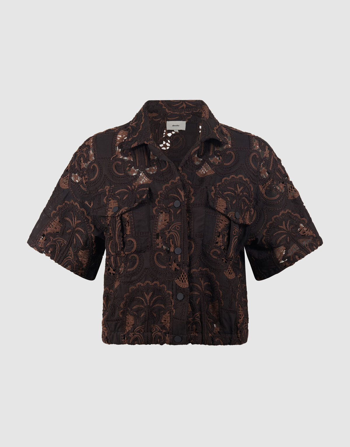 Stickbluse Dunkelbraun von Mieke SHOEBY WOMEN