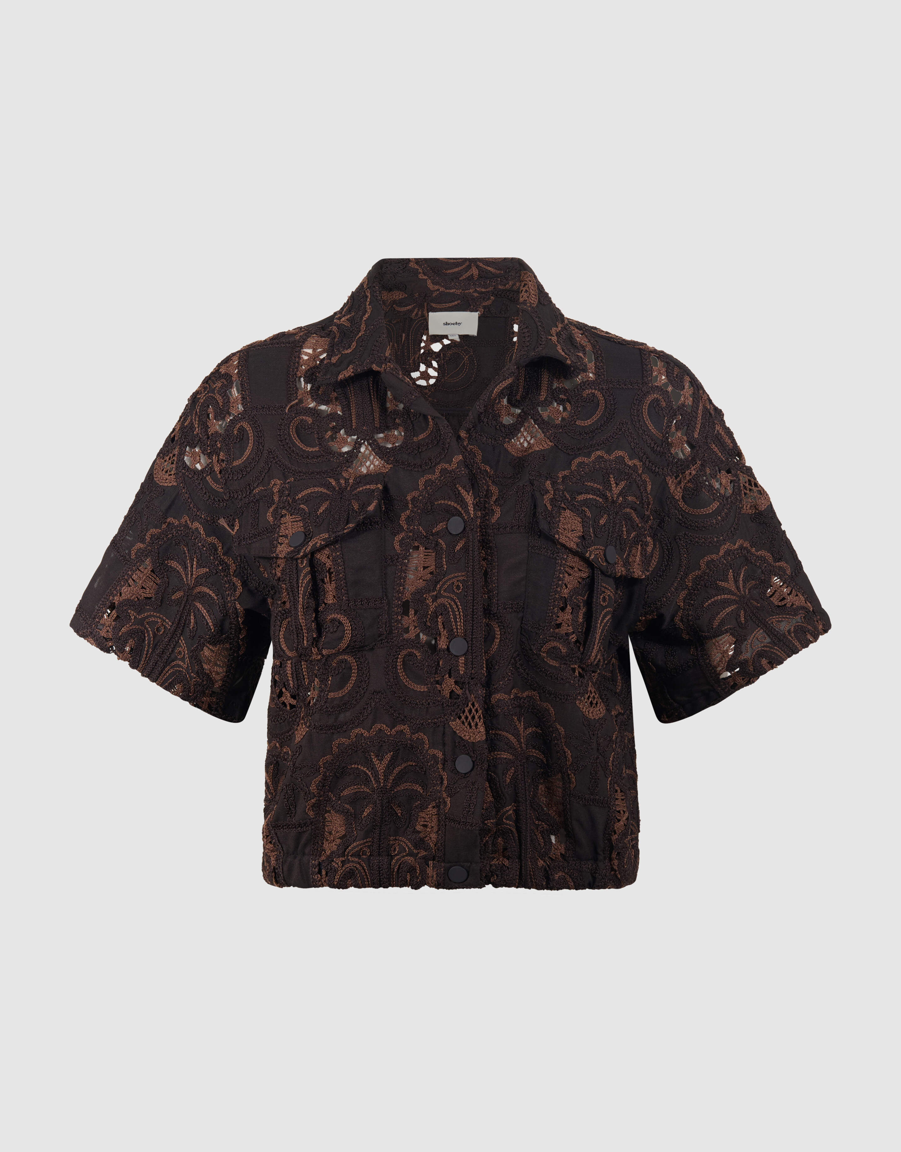 Stickbluse Dunkelbraun von Mieke SHOEBY WOMEN