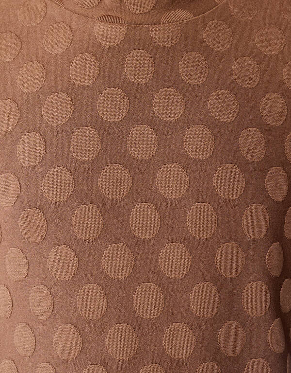 Polkadot Langarmshirt Braun SHOEBY GIRLS