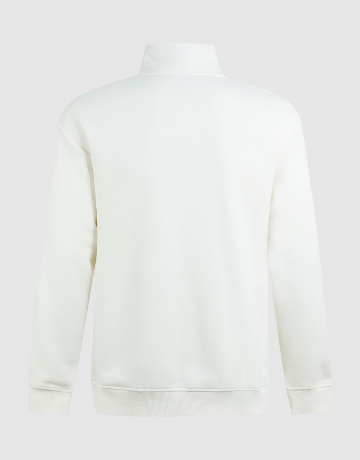Pullover mit halbem Reißverschluss in Off White SHOEBY MEN