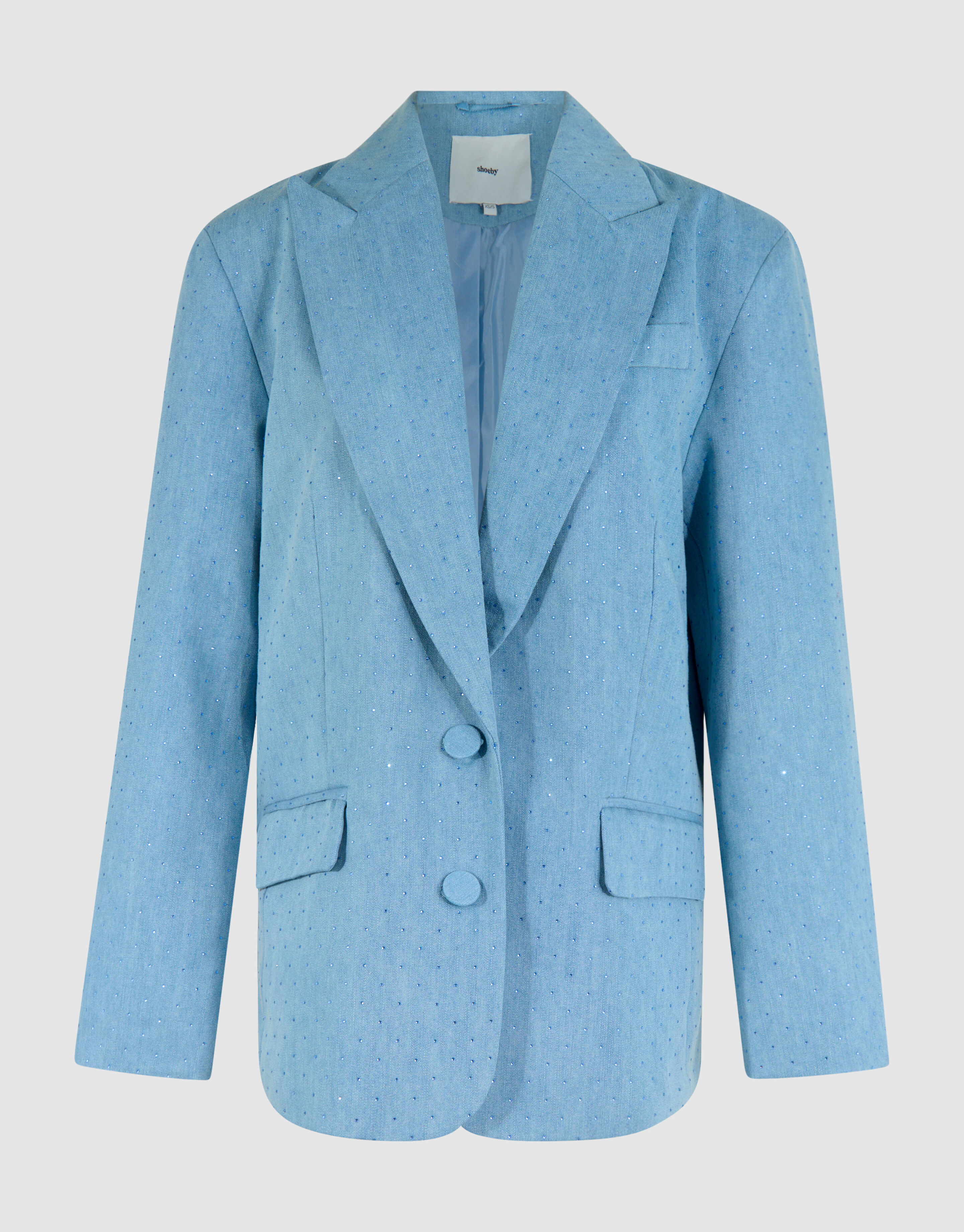 Strass Denim Blazer Blau SHOEBY WOMEN