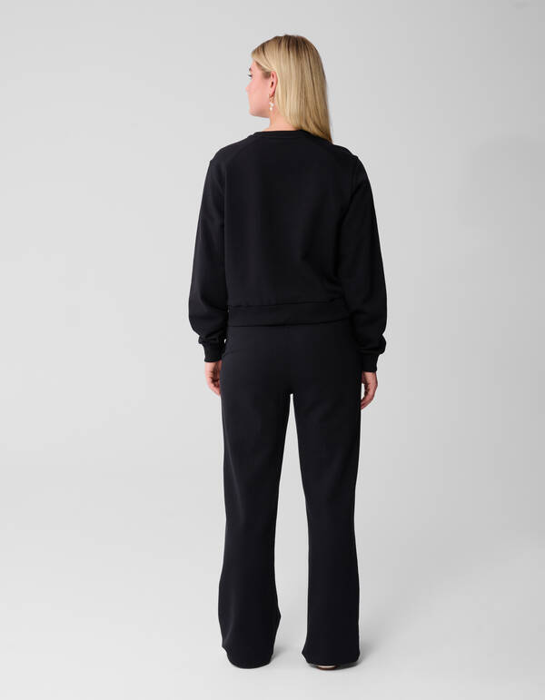 Jogginghose mit weitem Bein in Schwarz SHOEBY WOMEN