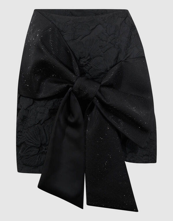 Schleife Minirock Schwarz SHOEBY WOMEN