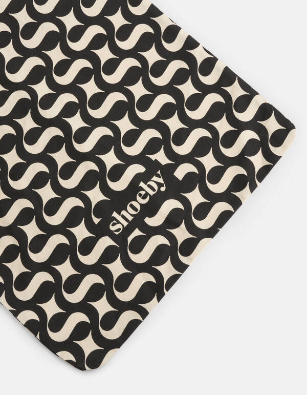 Shoeby Logo Shopper Zwart SHOEBY ACCESSOIRES