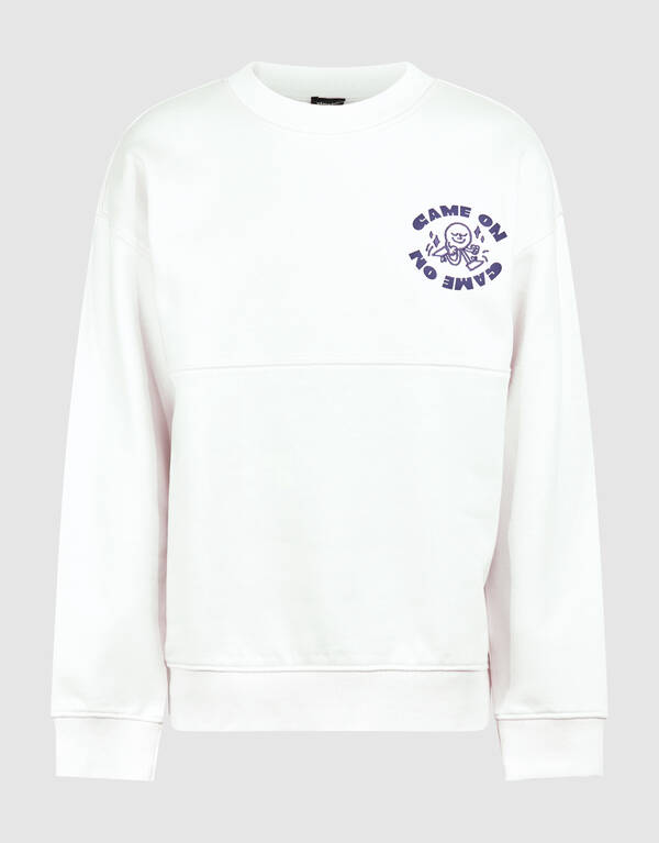Game On Artwork Pullover Off White SHOEBY BOYS