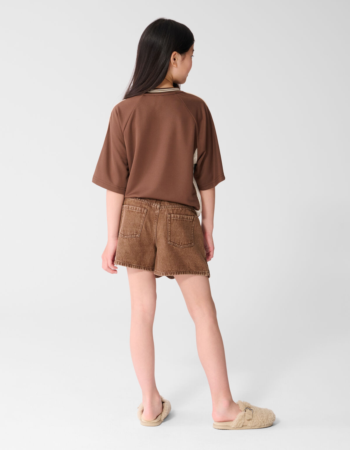Heart Denim Skort Braun SHOEBY GIRLS