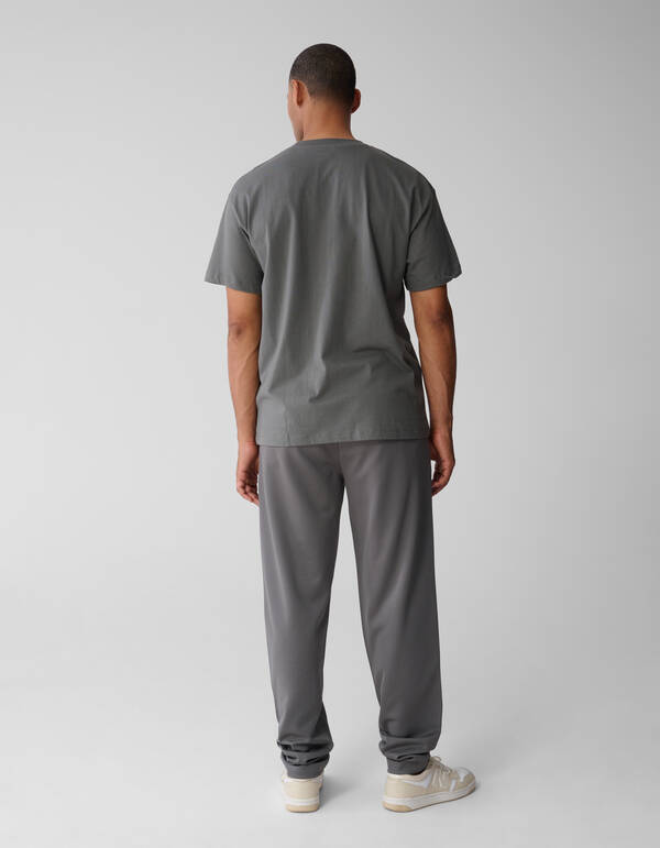 Flock Line Artwork T-shirt Dunkelgr&uuml;n SHOEBY MEN