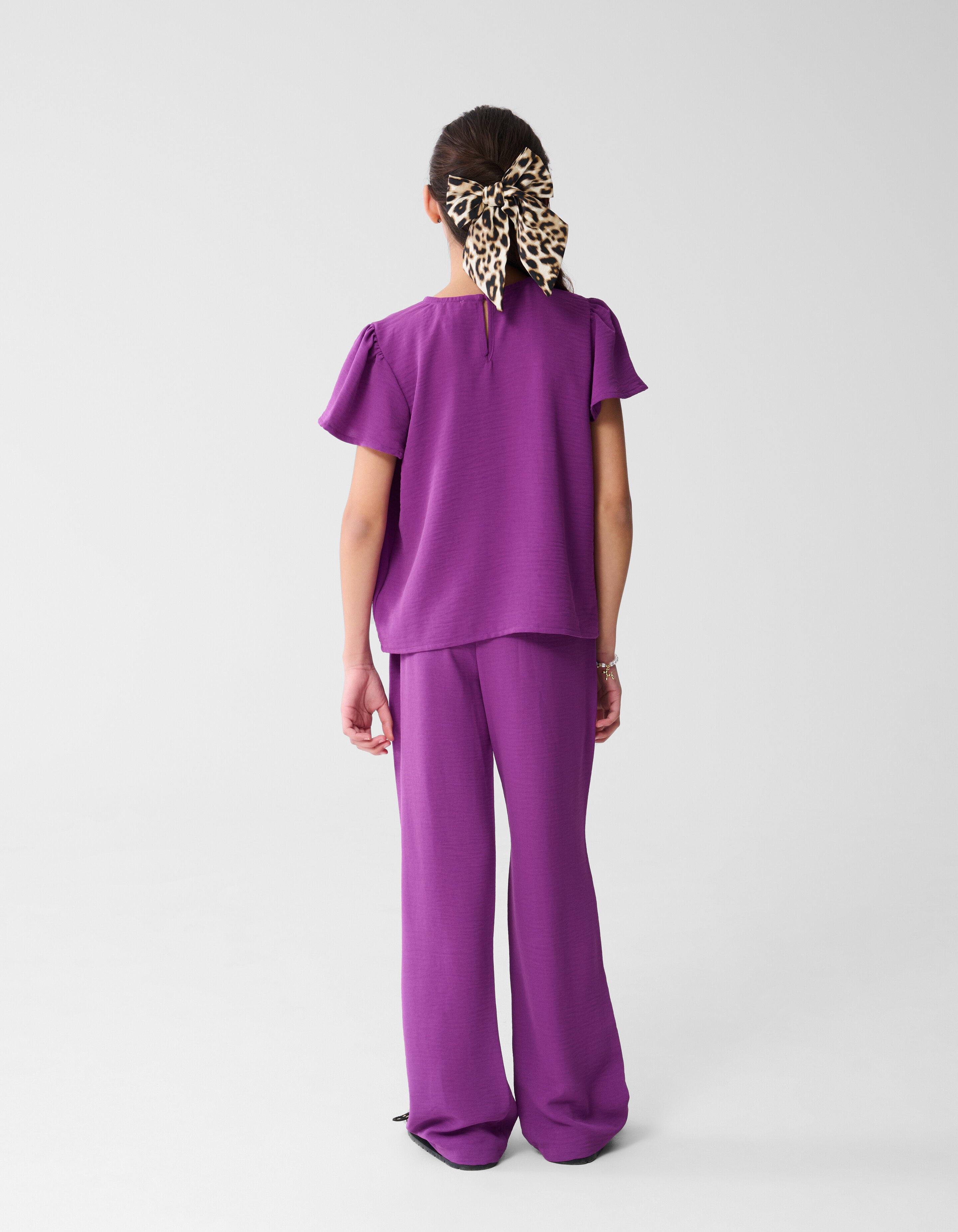 Twist-Hose mit weitem Bein Dunkelviolett SHOEBY GIRLS