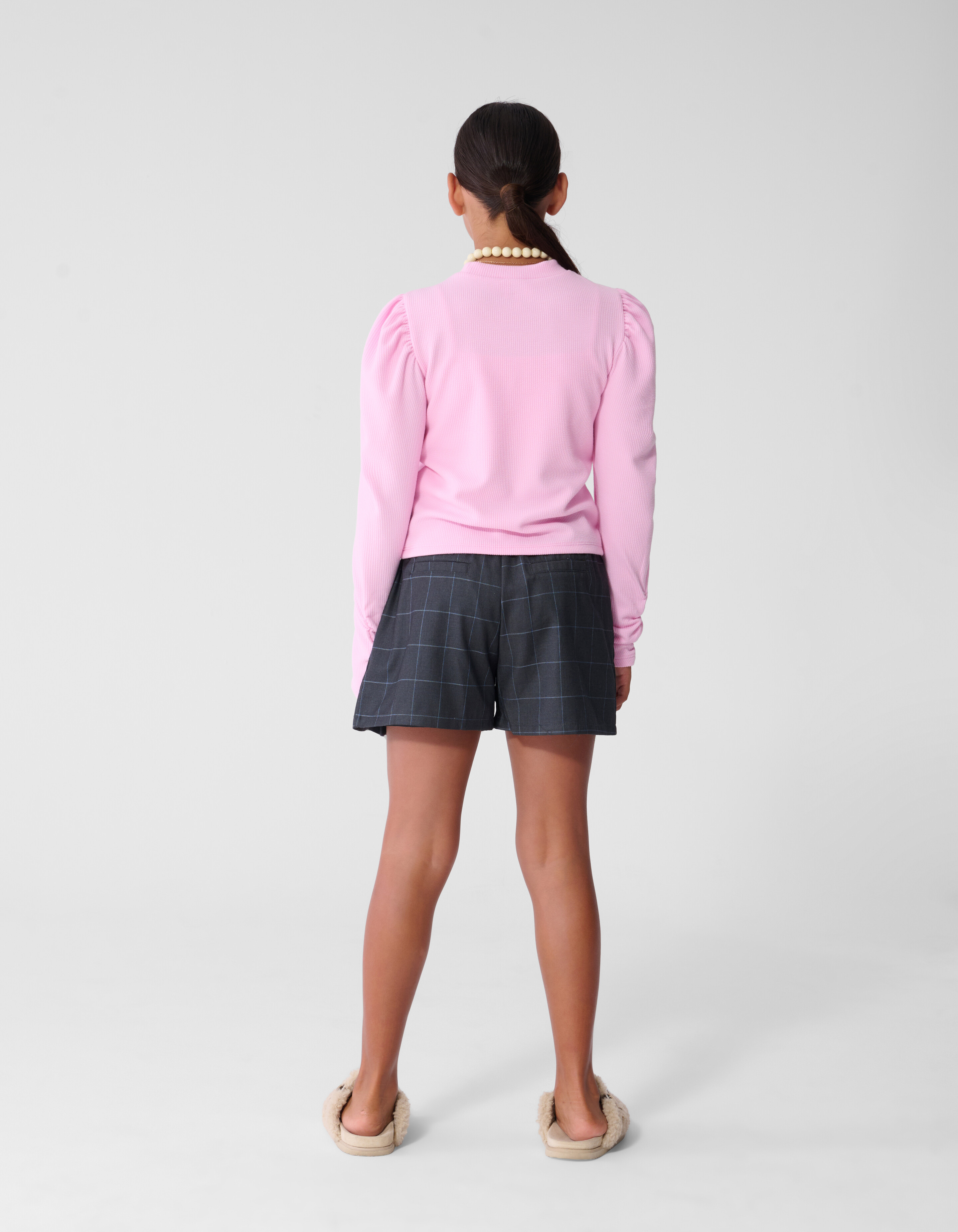 Zachte Pofmouwen Longsleeve Top Roze SHOEBY GIRLS