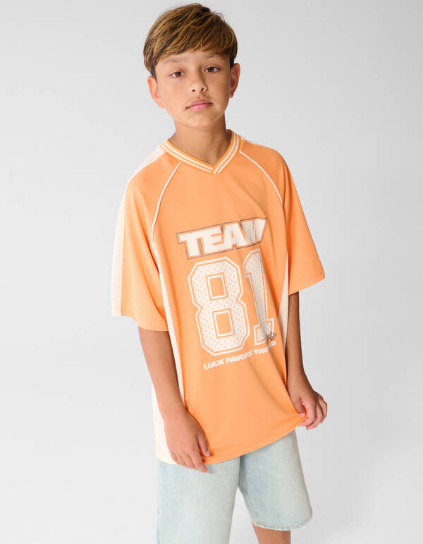 Baseball-T-Shirt Orange SHOEBY BOYS