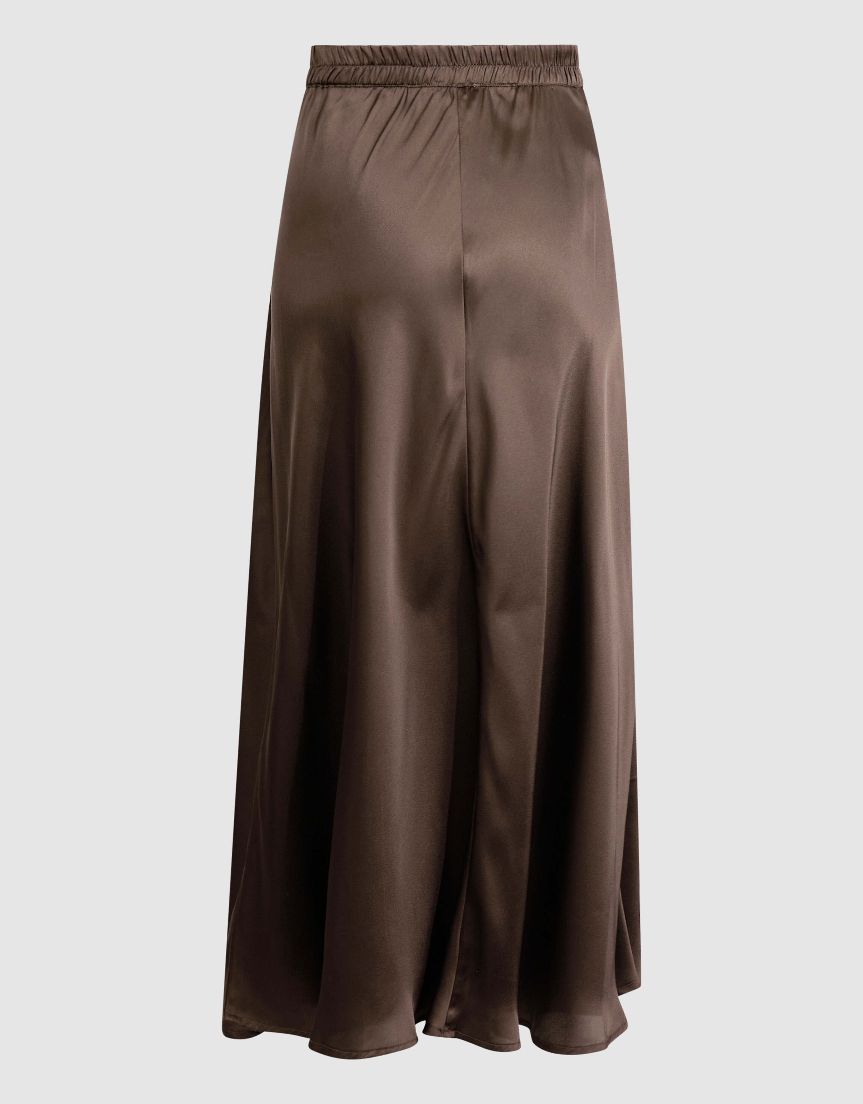 Satijnen Maxi Rok Donkerbruin SHOEBY WOMEN