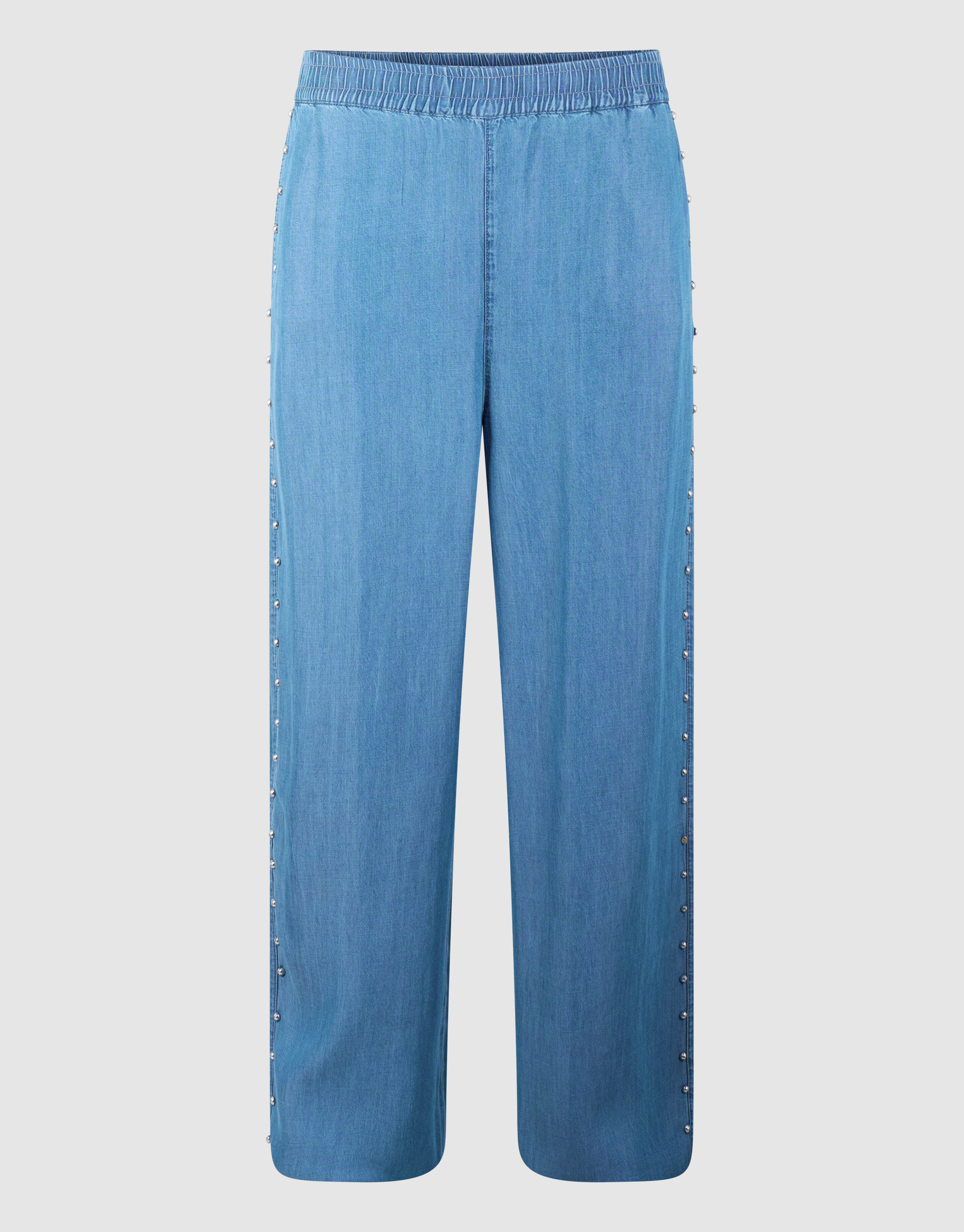 Studs Weite Bein Passform Denim Hose Blau SHOEBY WOMEN