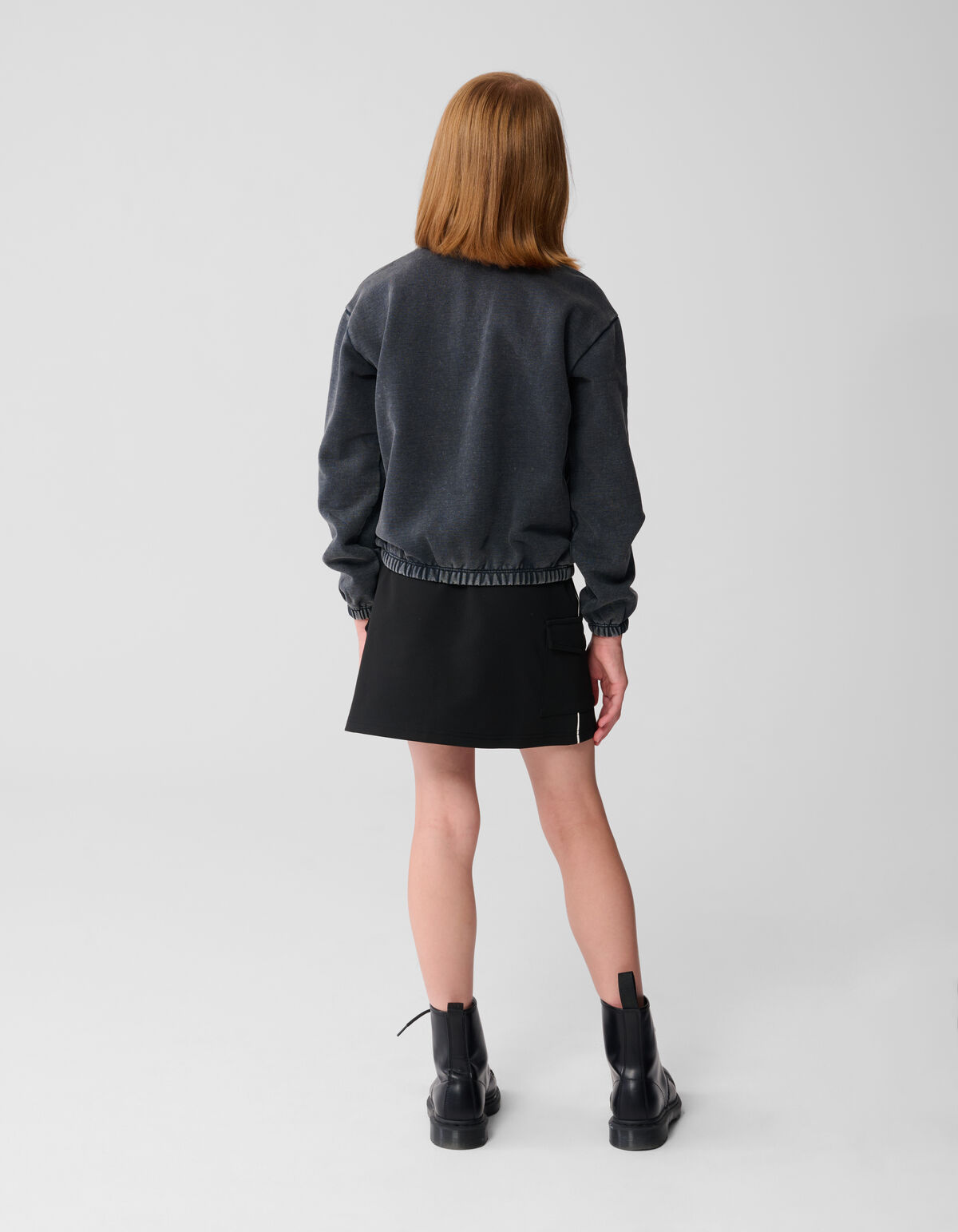 Solstice Artwork Sweater Donkergrijs SHOEBY GIRLS