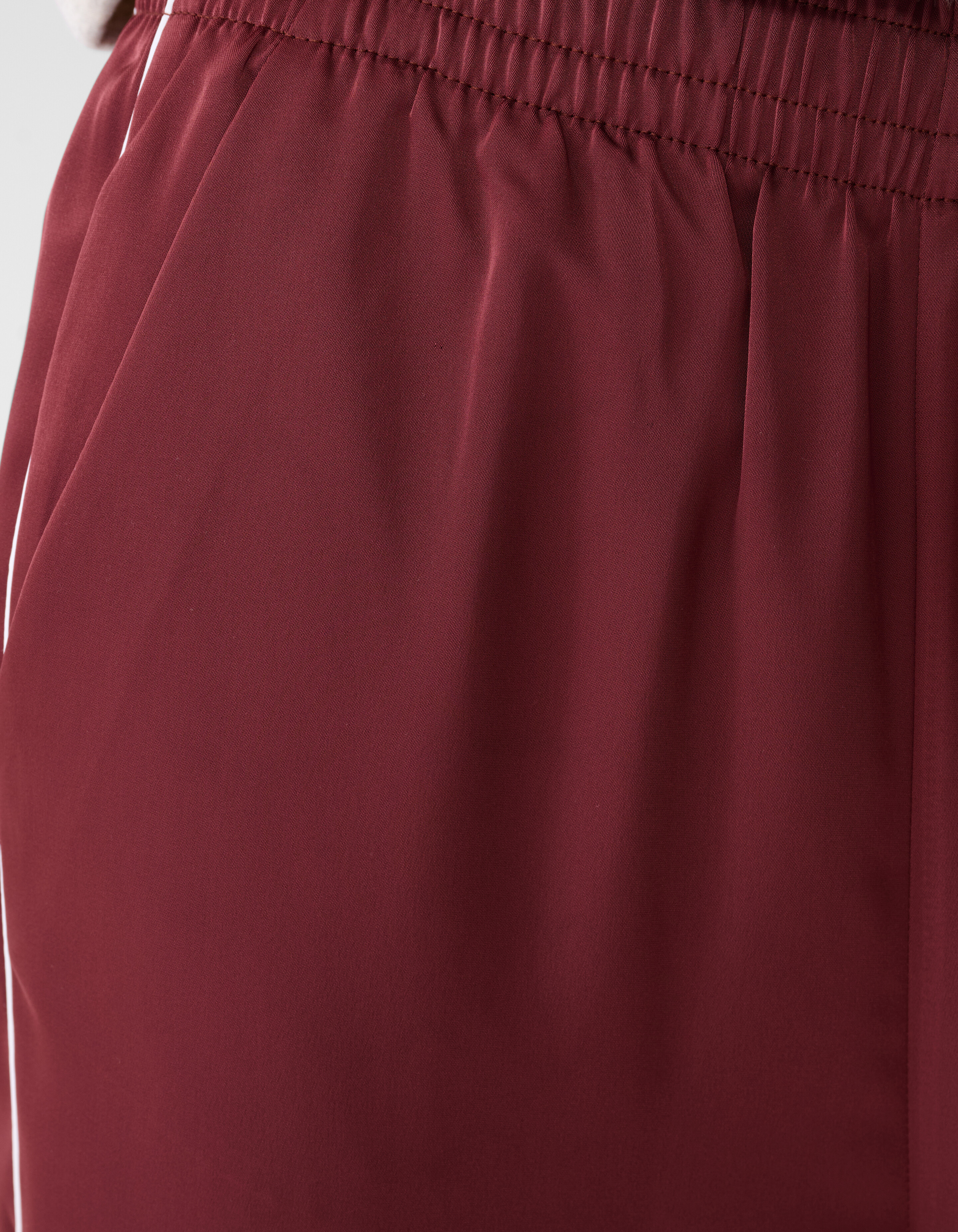 Satin-Kontrast-Jogger Dunkelrot SHOEBY WOMEN