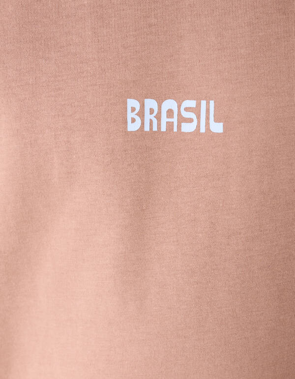 Brasil Artwork T-Shirt Hellbraun SHOEBY BOYS
