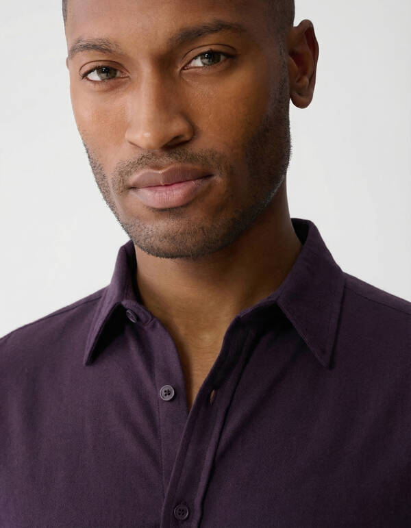 Twillhemd, dunkelrot SHOEBY MEN