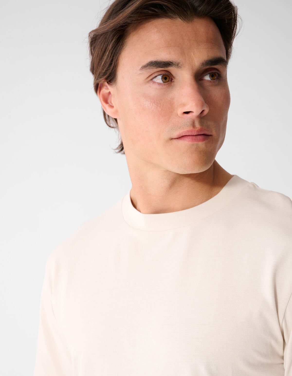 Logo-Kreis-Kunstwerk T-Shirt Sand SHOEBY MEN