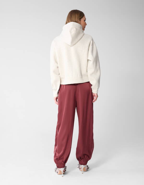 Oversized Hoodie-Weste Hellgrau SHOEBY WOMEN