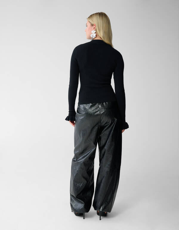 Frill Top Schwarz SHOEBY WOMEN