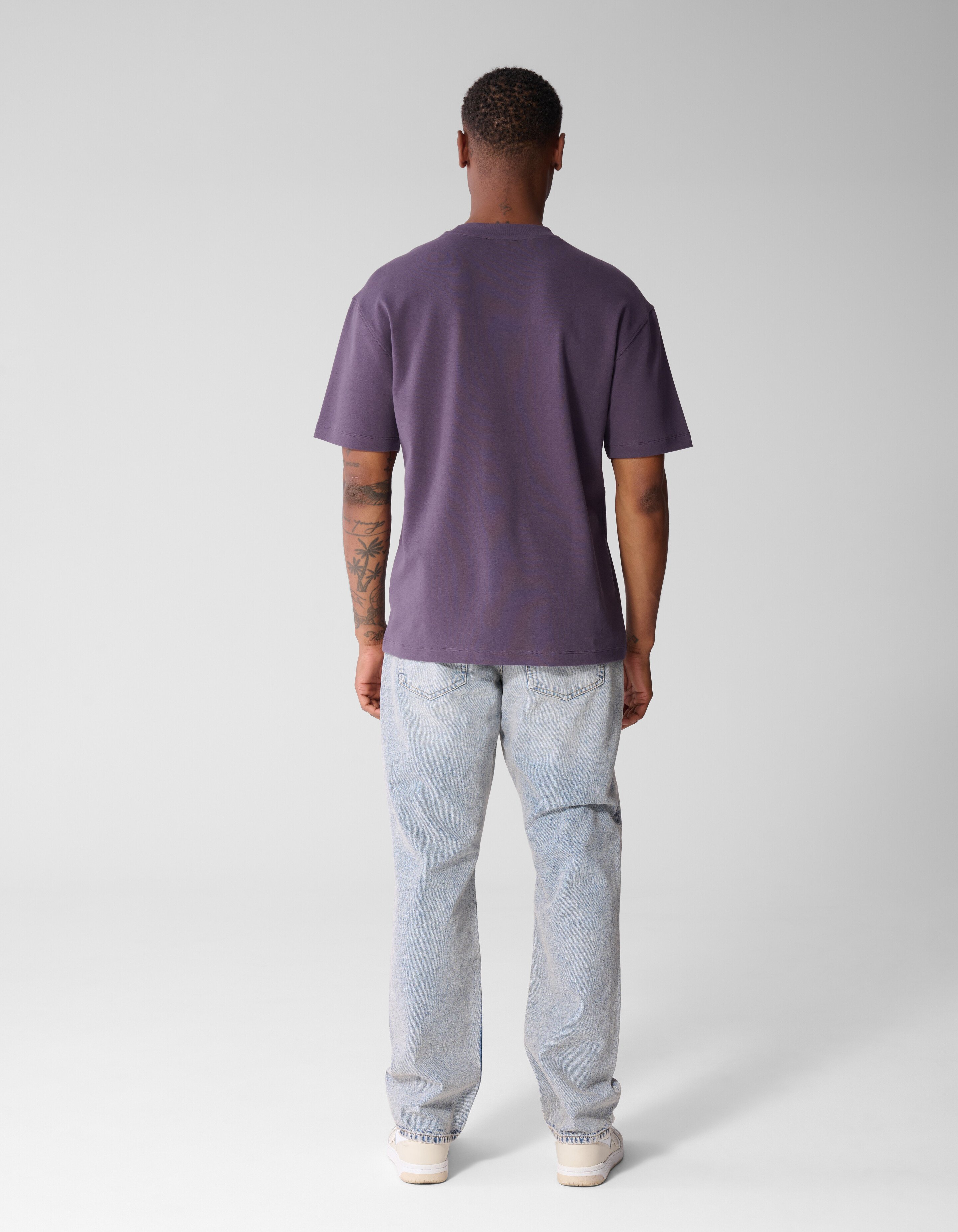 Basic Label T-Shirt Lila SHOEBY MEN