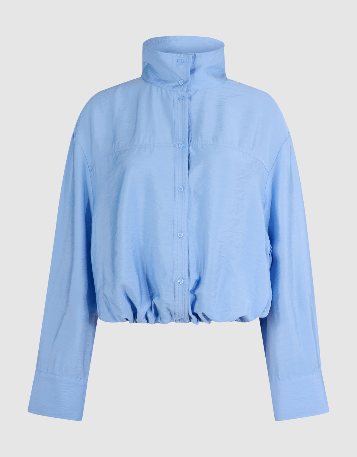 Bluse mit Kordelzug Blau SHOEBY WOMEN