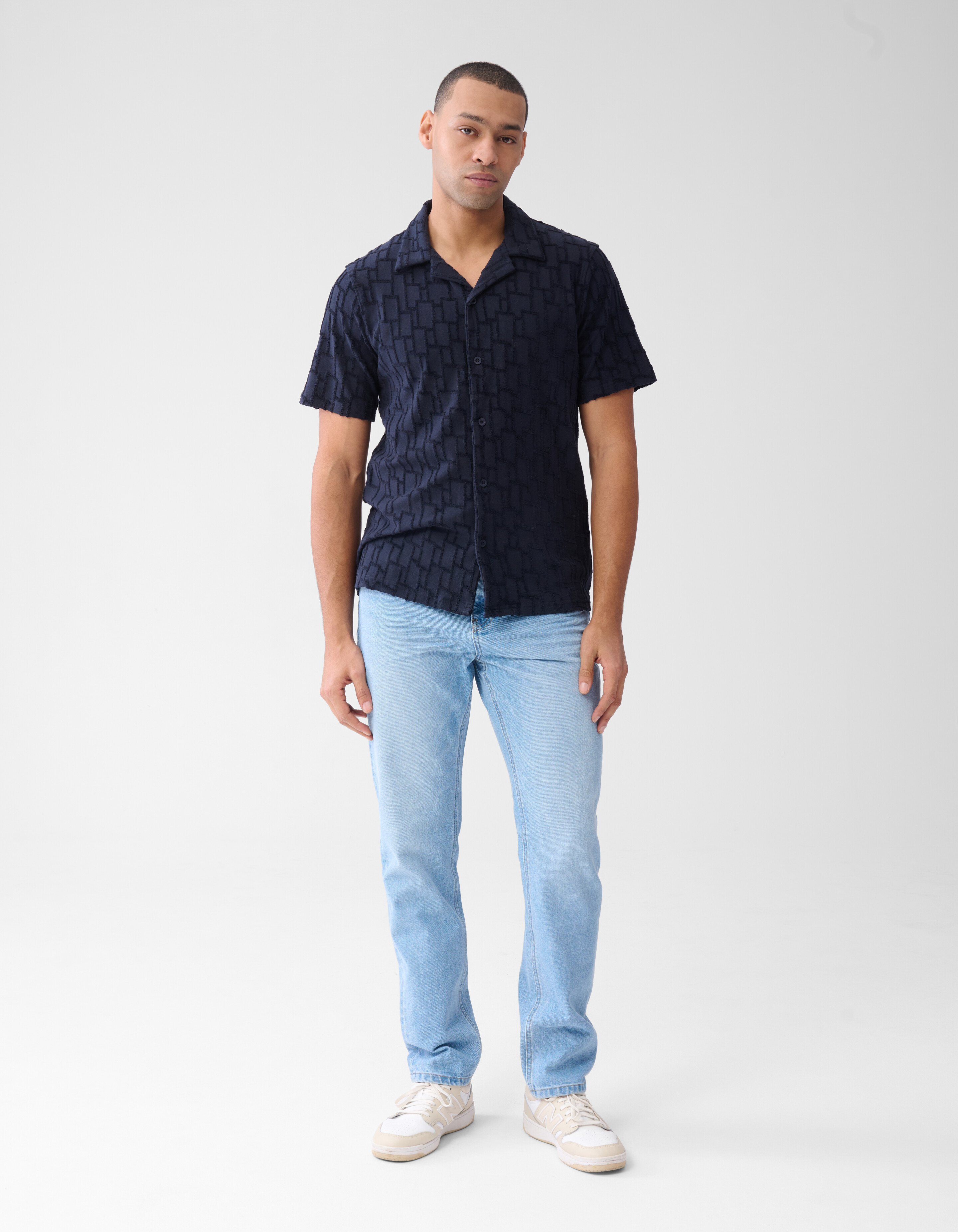 Struktur Hemd Blau SHOEBY MEN