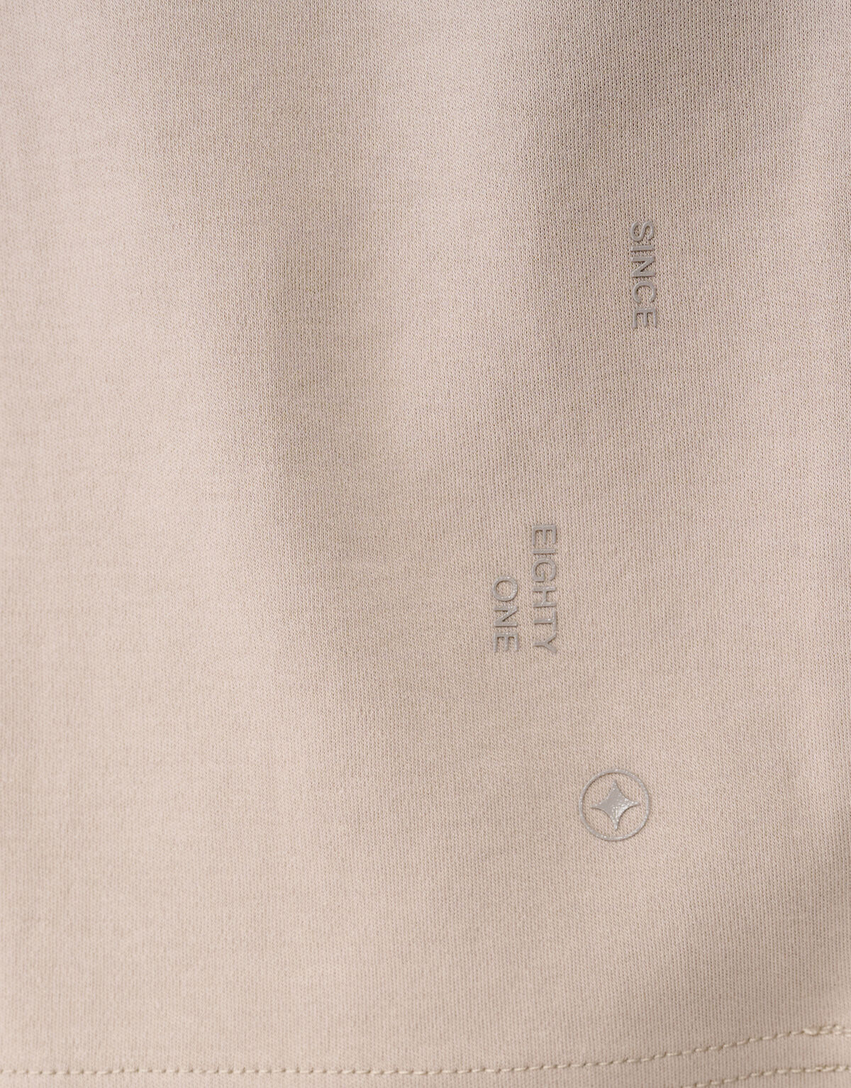 Cuffed Logo T-Shirt Hellbraun SHOEBY MEN