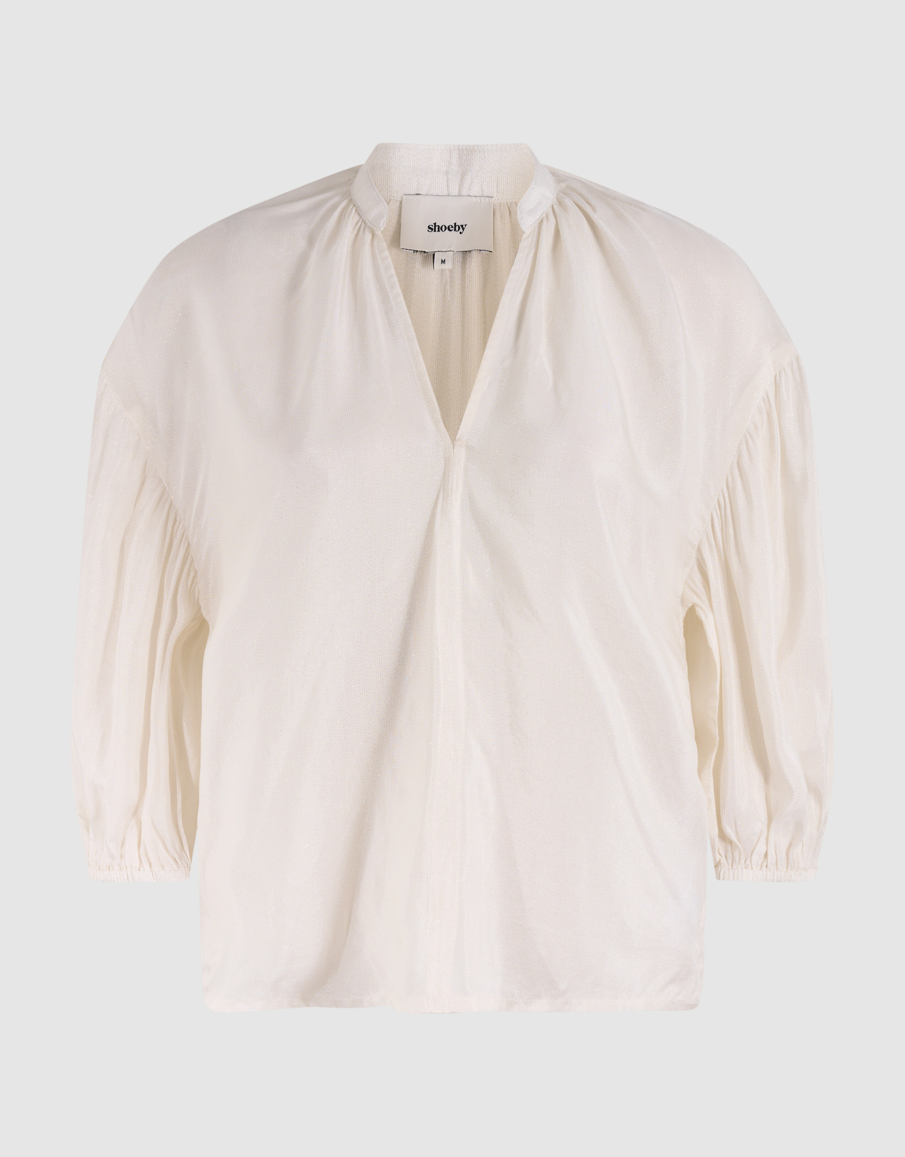 Glänzende Bluse Off White SHOEBY WOMEN