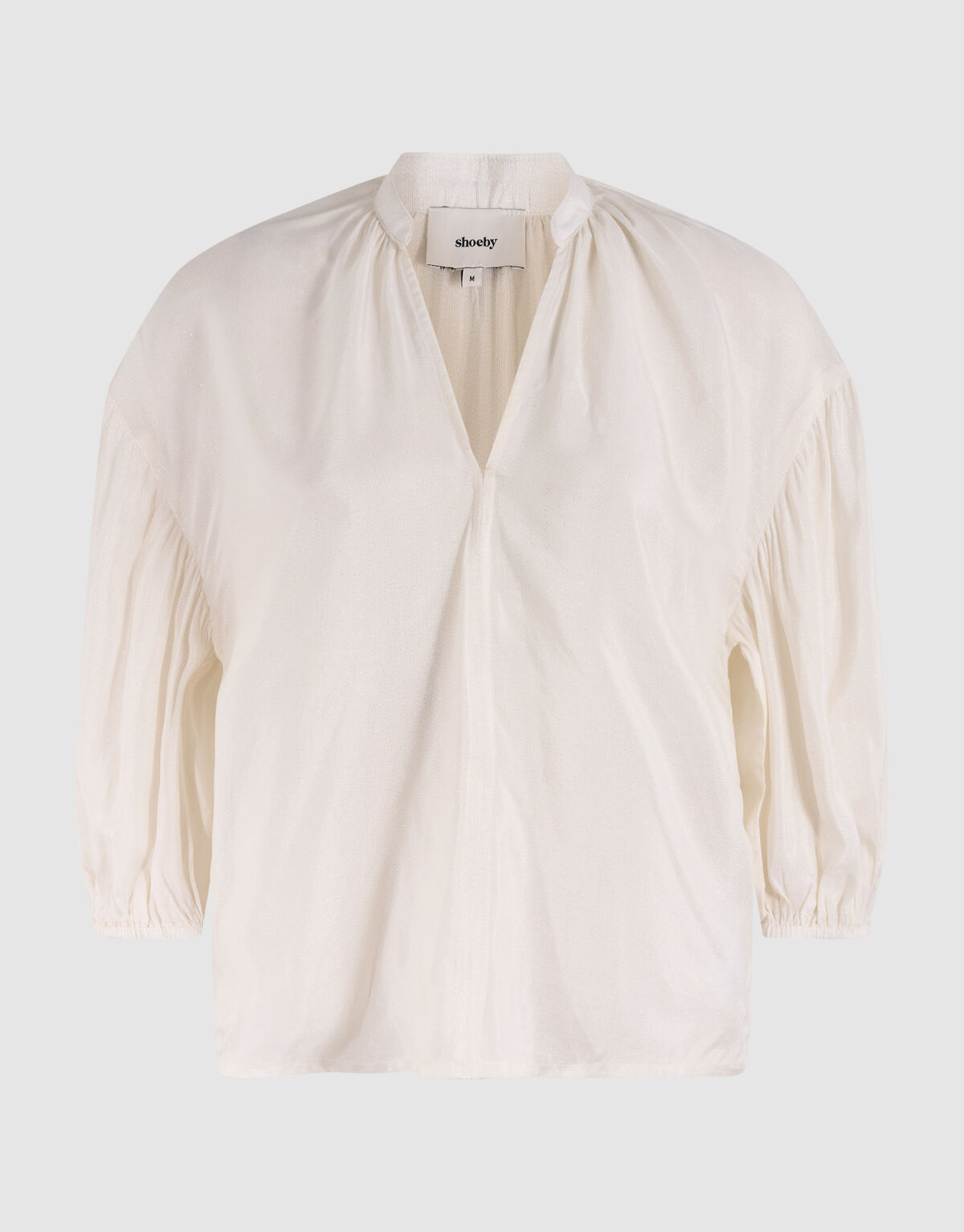 Glänzende Bluse Off White SHOEBY WOMEN