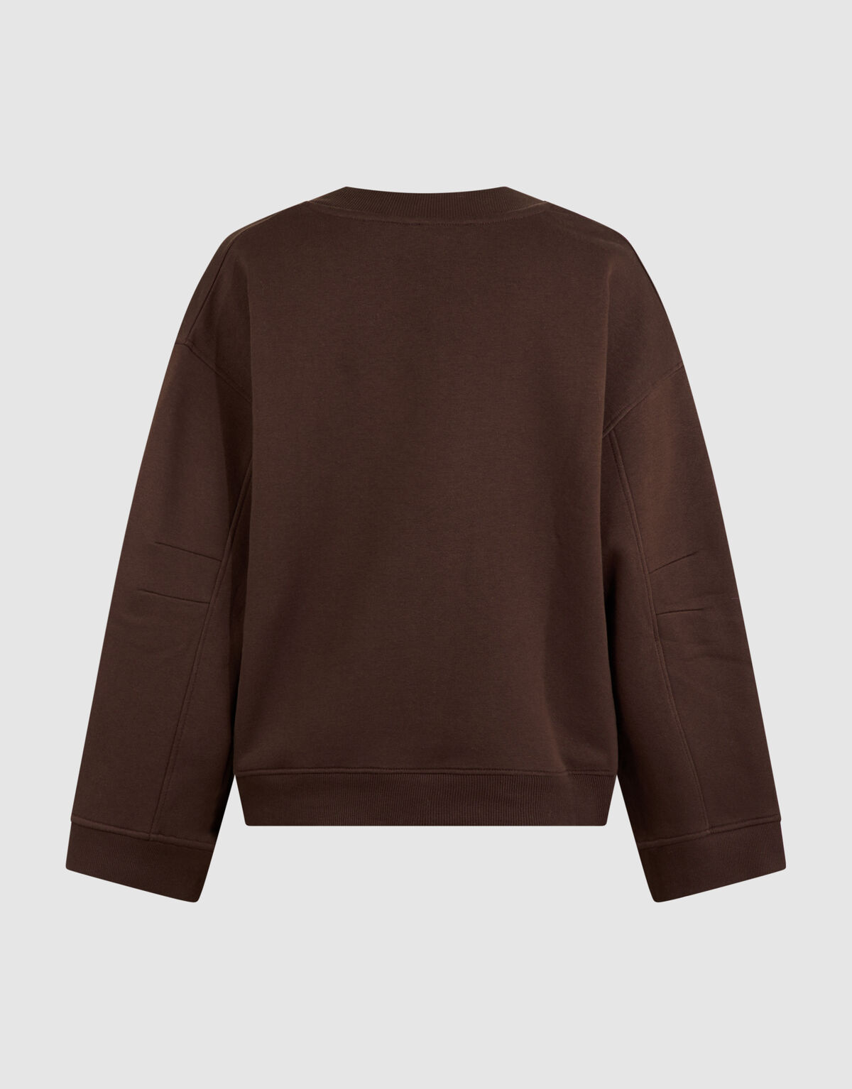 Oversized Pullover mit V-Ausschnitt Dunkelbraun SHOEBY WOMEN