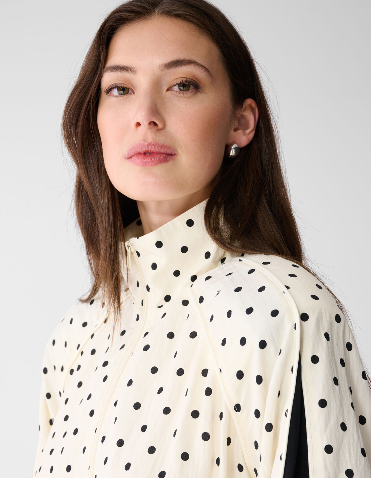 Oversized Polkadot Jack gebrochenes Wei&szlig; SHOEBY WOMEN