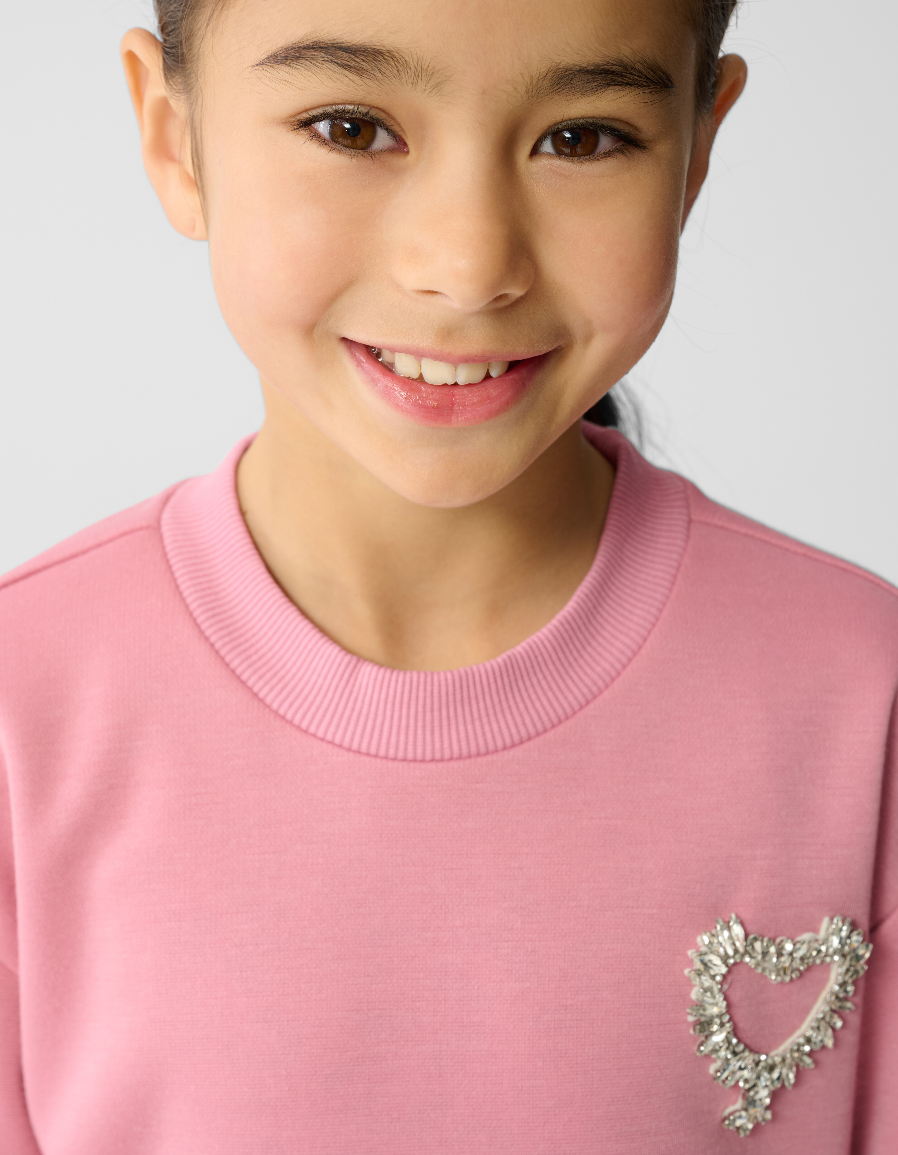 Herzf&ouml;rmiges Sweatshirtkleid Rosa SHOEBY GIRLS