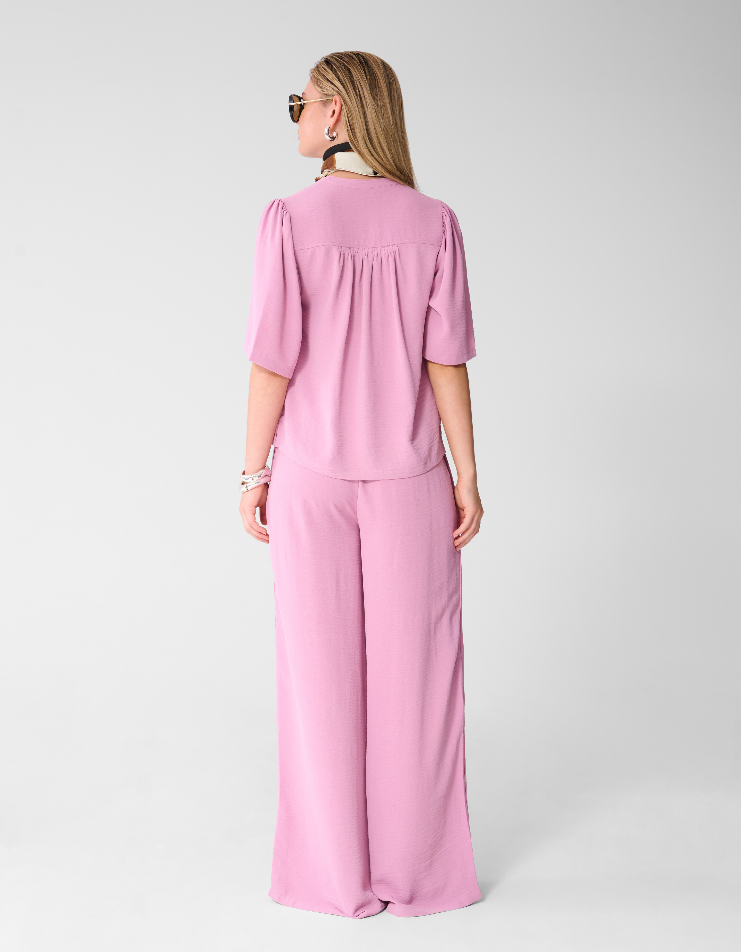 Twist Wide Leg Fit Hose Rosa SHOEBY WOMEN