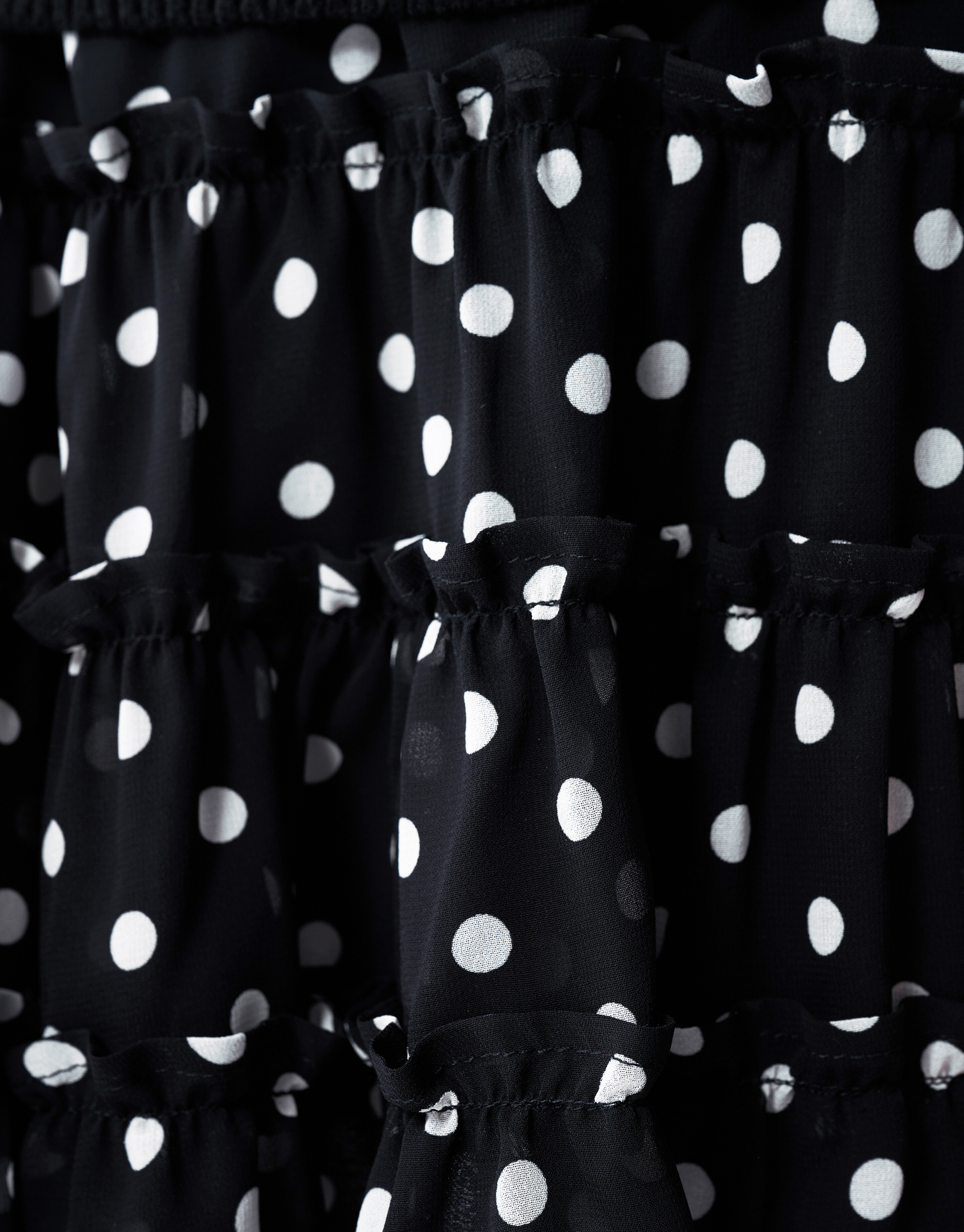 Polkadot Minirock Schwarz SHOEBY GIRLS