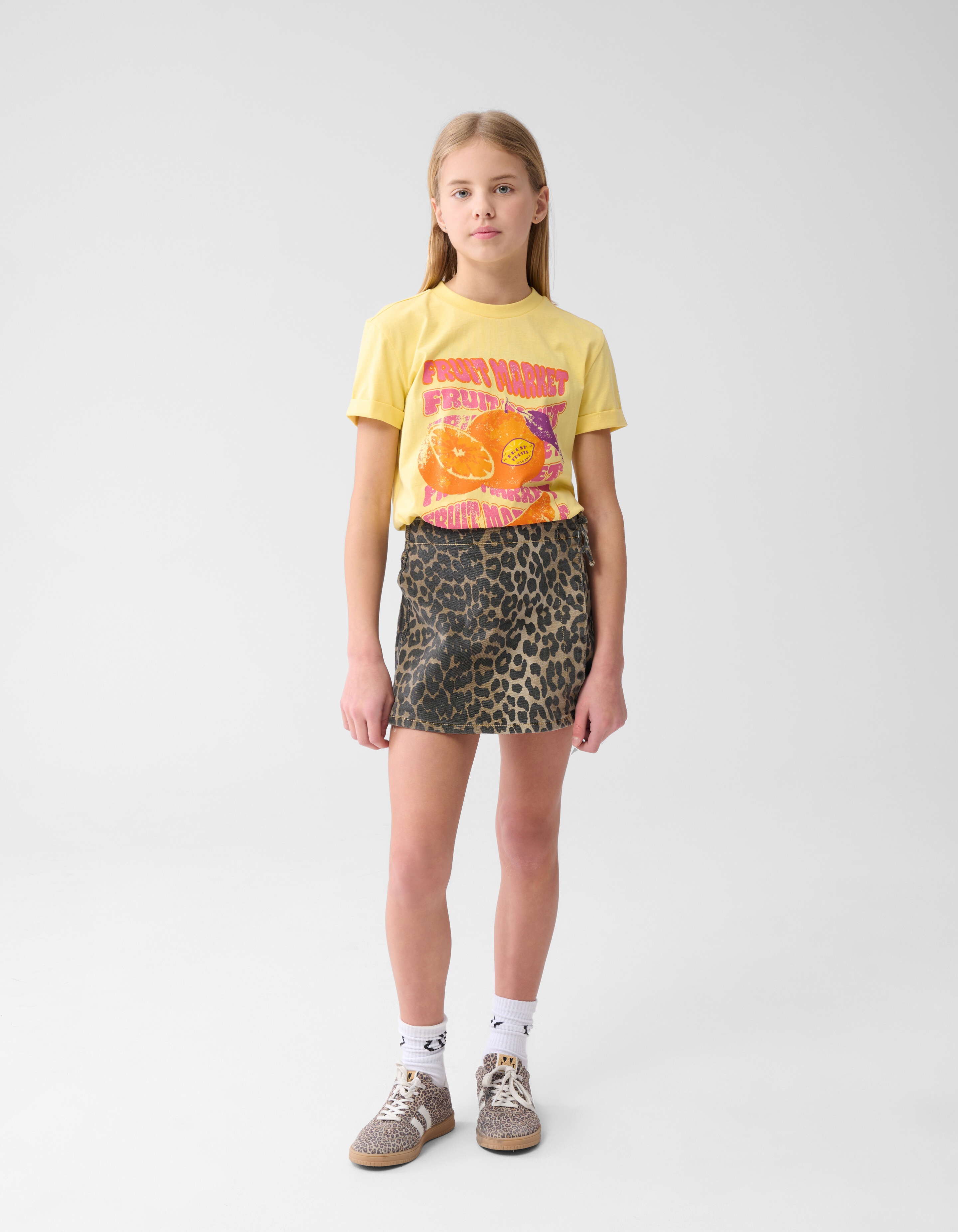 Artwork T-shirt Hellgelb SHOEBY GIRLS
