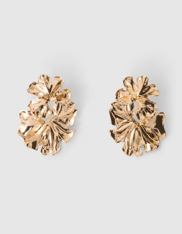 Hammerd Flower Ohrringe Gold SHOEBY ACCESSOIRES