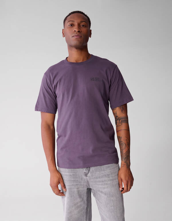 Einfarbiges T-Shirt in Lila SHOEBY MEN