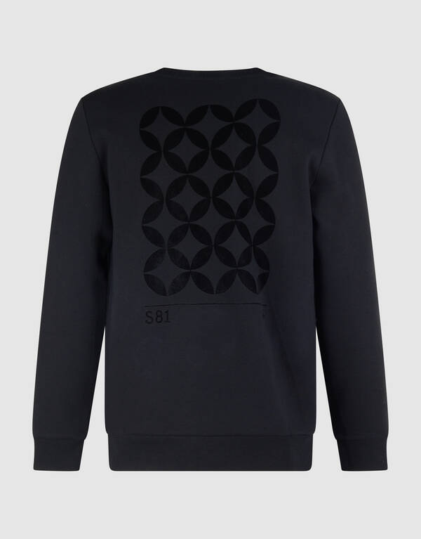 Schwarzer Flockpullover SHOEBY MEN