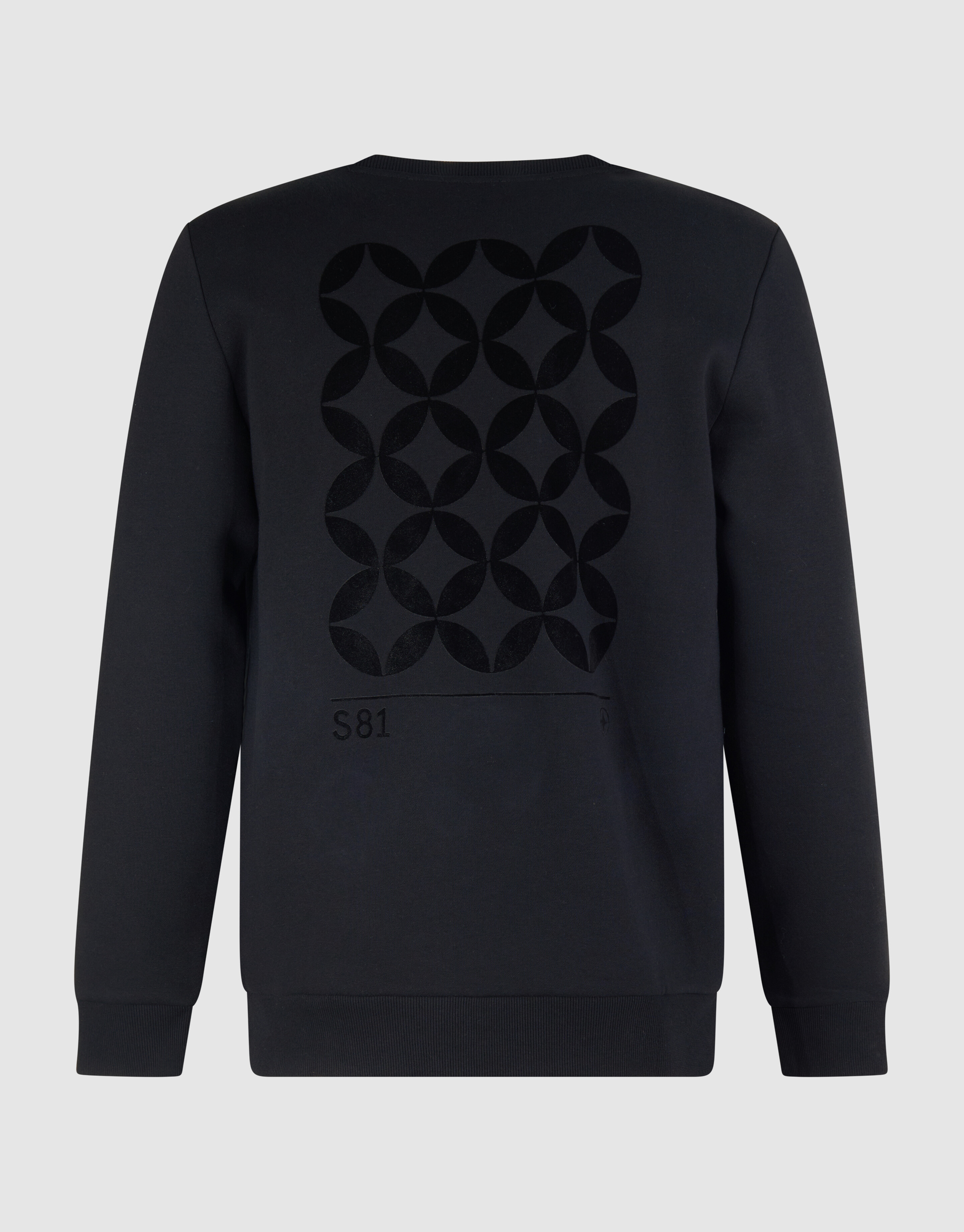 Schwarzer Flockpullover SHOEBY MEN