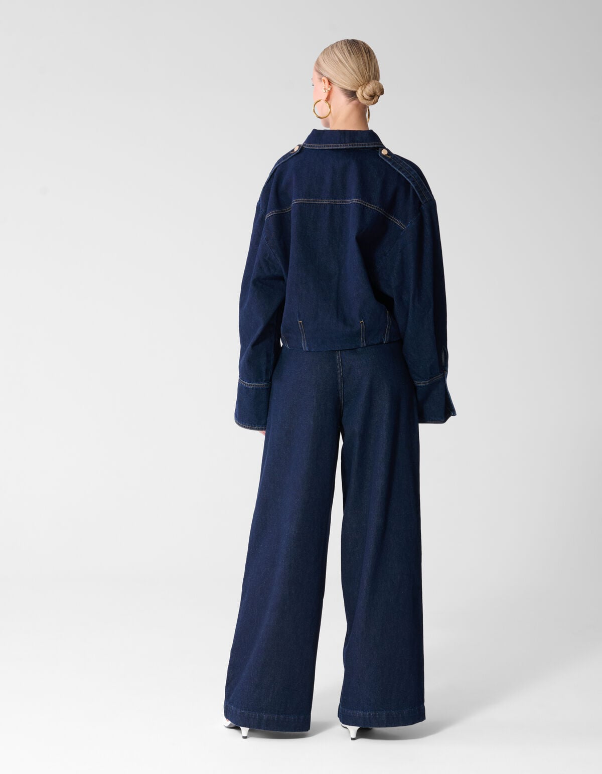 Jeans mit Falten, Knopfleiste und weitem Bein Dun SHOEBY WOMEN