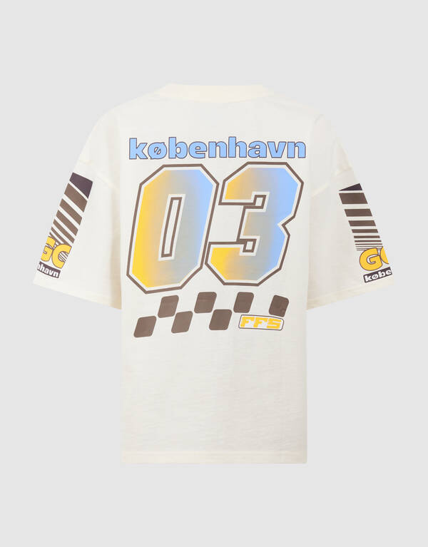 Race Artwork T-Shirt Gebrochen Wei&szlig; SHOEBY BOYS