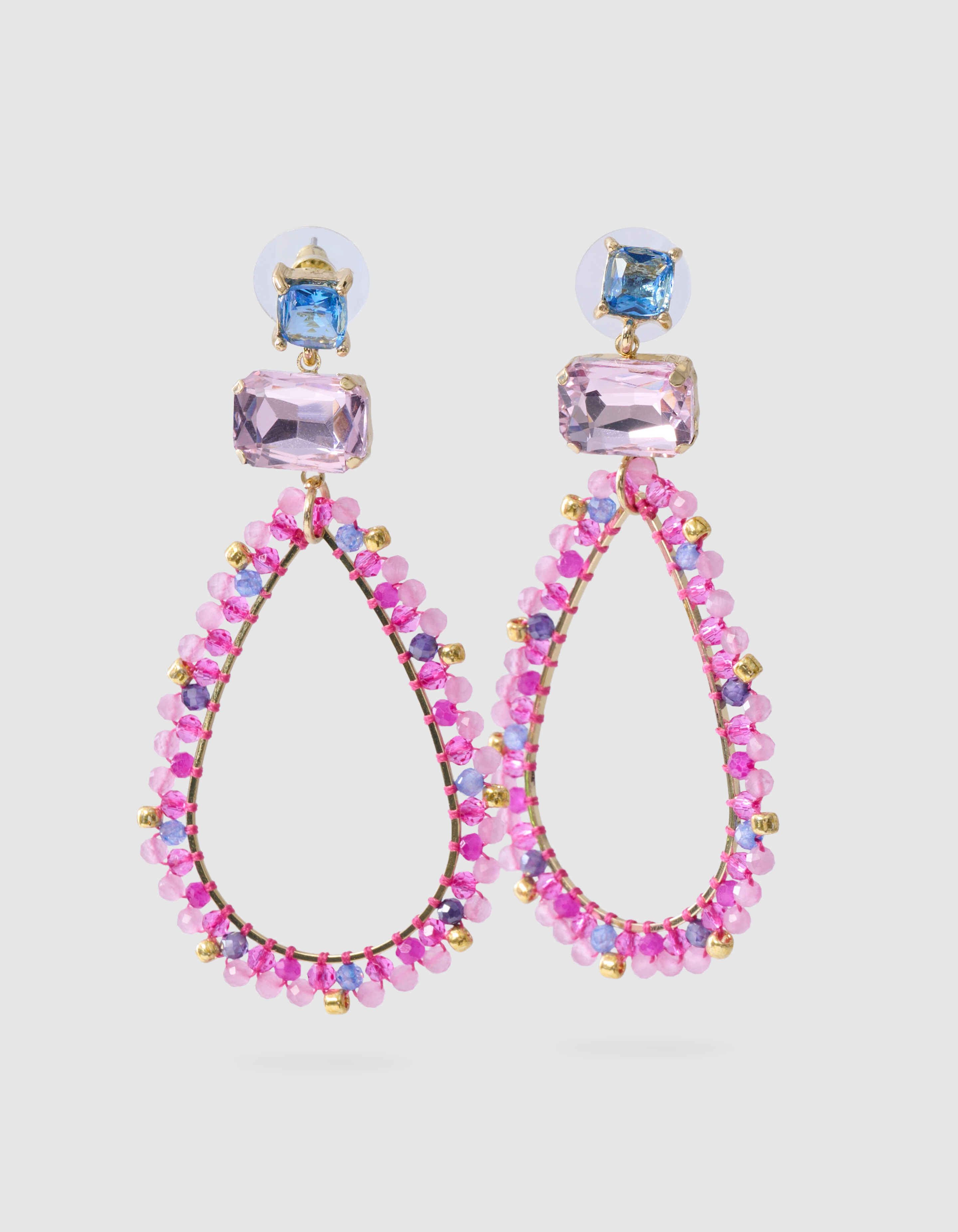 Ovale Ohrringe Rosa SHOEBY ACCESSOIRES