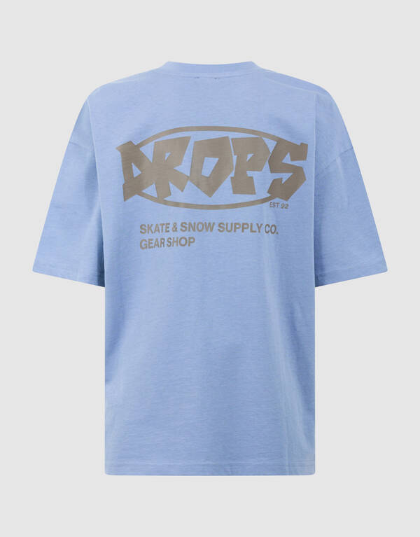 Drops Artwork T-shirt Blauw SHOEBY BOYS