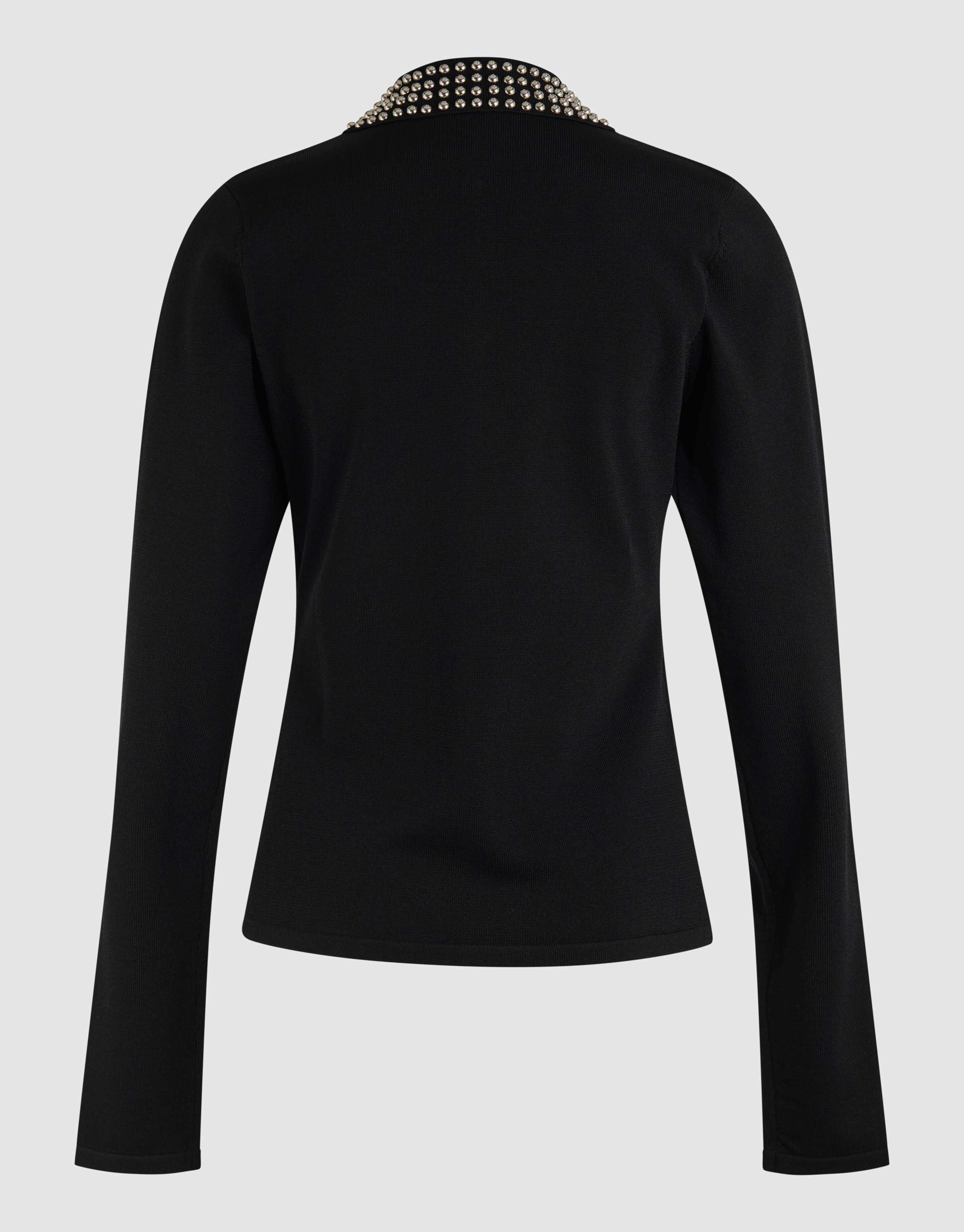 Poloshirt mit Strass-Strick Schwarz SHOEBY WOMEN