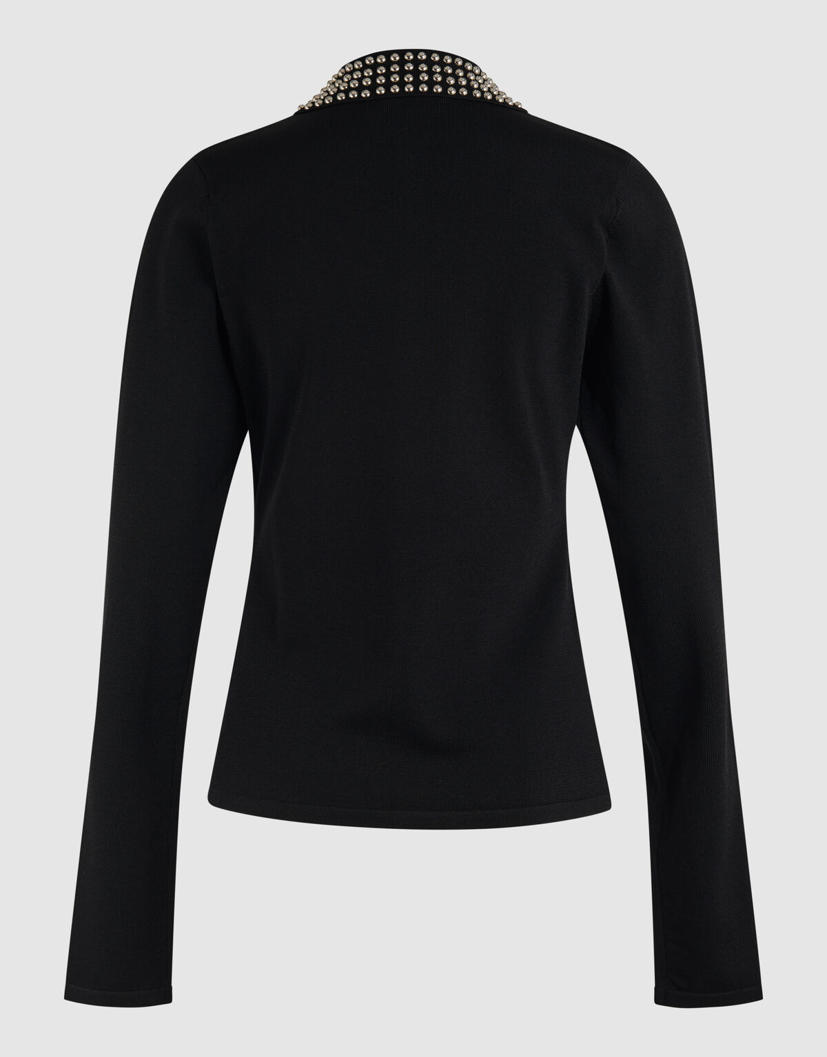 Poloshirt mit Strass-Strick Schwarz SHOEBY WOMEN