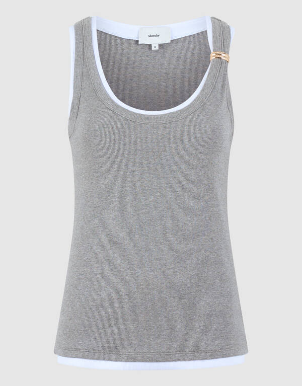 Doppel-Singlet Hellgrau SHOEBY WOMEN