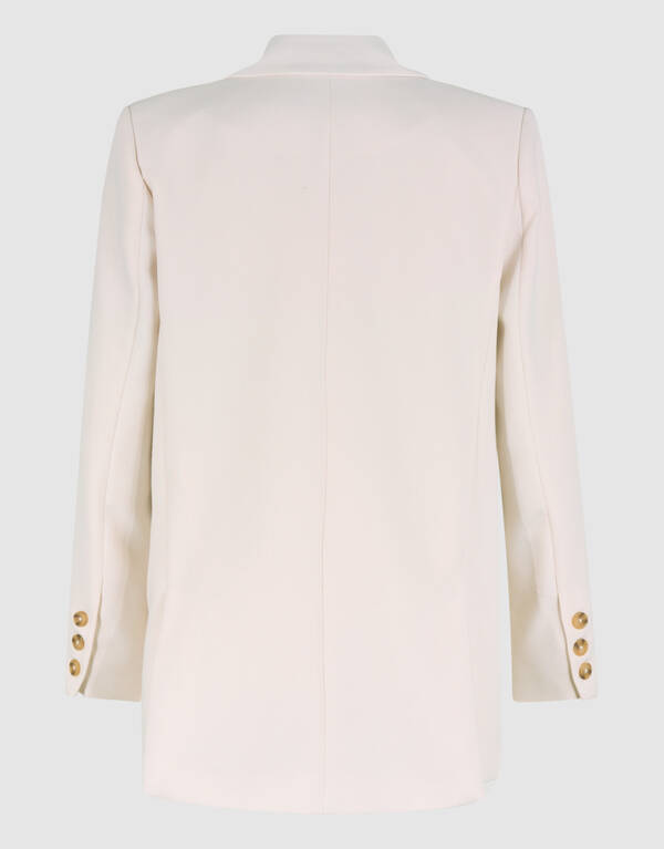&Uuml;bergro&szlig;er Blazer Off White SHOEBY WOMEN