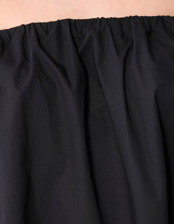 Schulterfreie Mini-Kleid Schwarz SHOEBY WOMEN